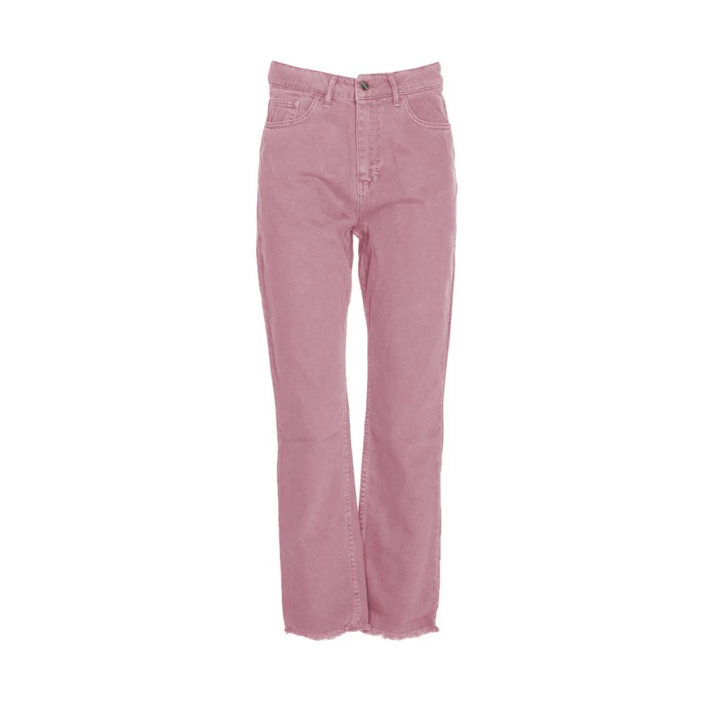 Hinnominate Schicke Jeans in Rosa mit Raw Cut Bottom