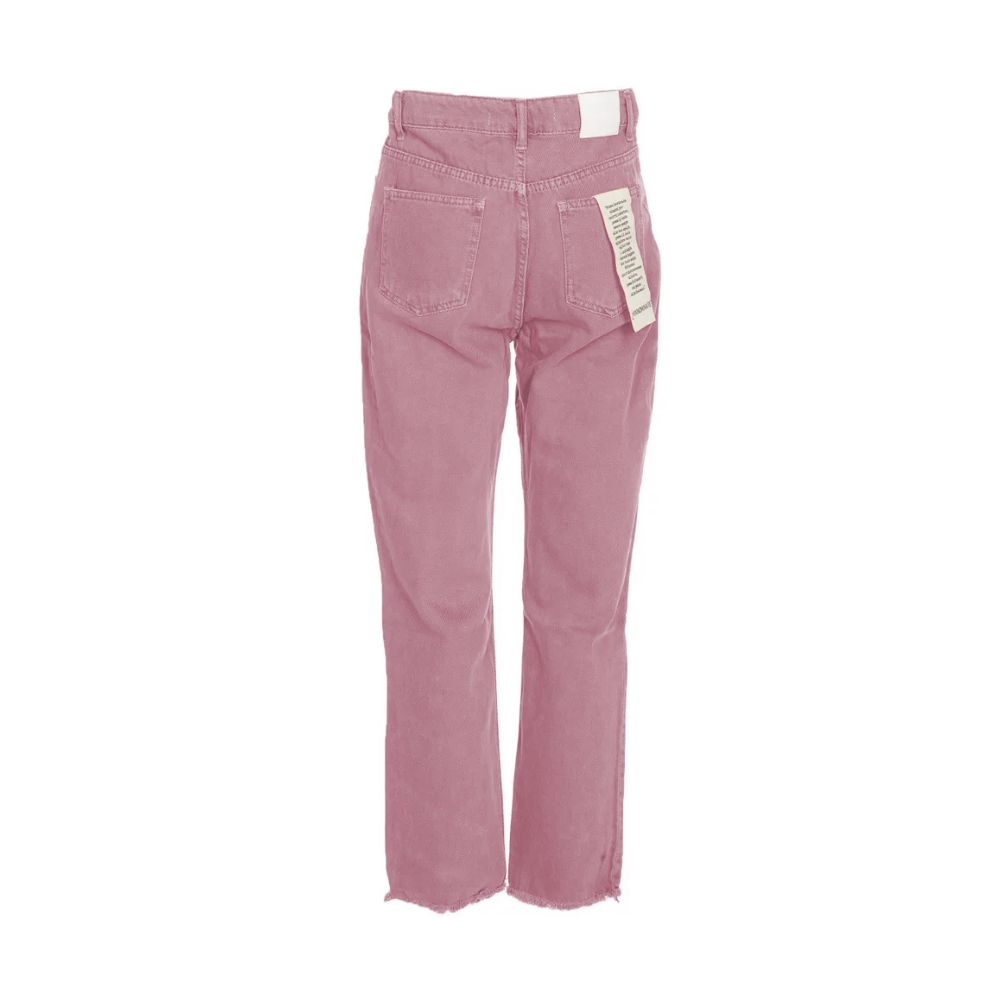 Hinnominate Schicke Jeans in Rosa mit Raw Cut Bottom