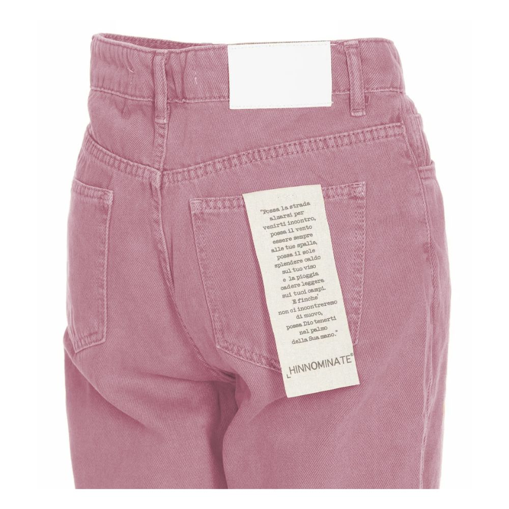 Hinnominate Schicke Jeans in Rosa mit Raw Cut Bottom
