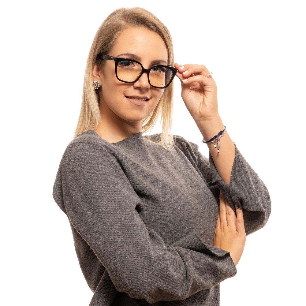 Yohji Yamamoto Black Glasses Frames for Women side view