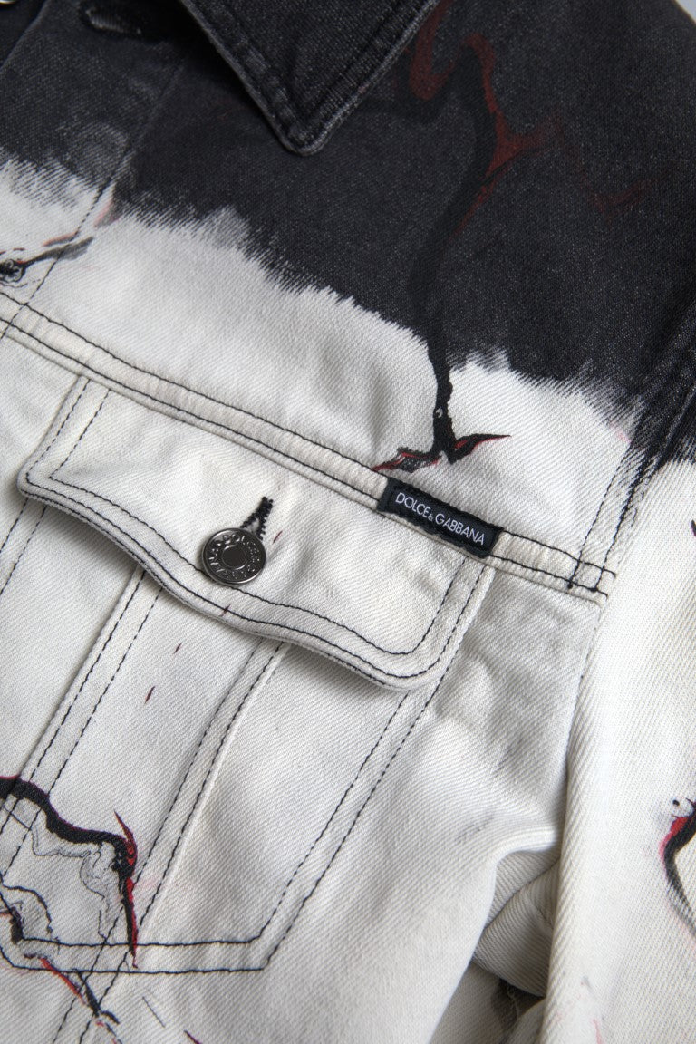 Dolce & Gabbana Multicolor Denim Jackets for Men side view
