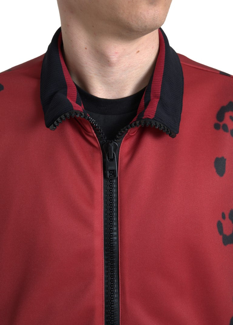 Dolce & Gabbana Red Bomber for Men detail view