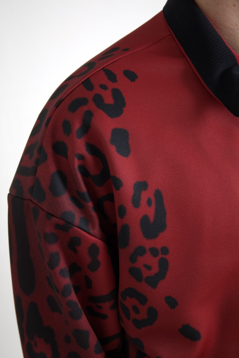 Dolce & Gabbana Red Bomber for Men side view
