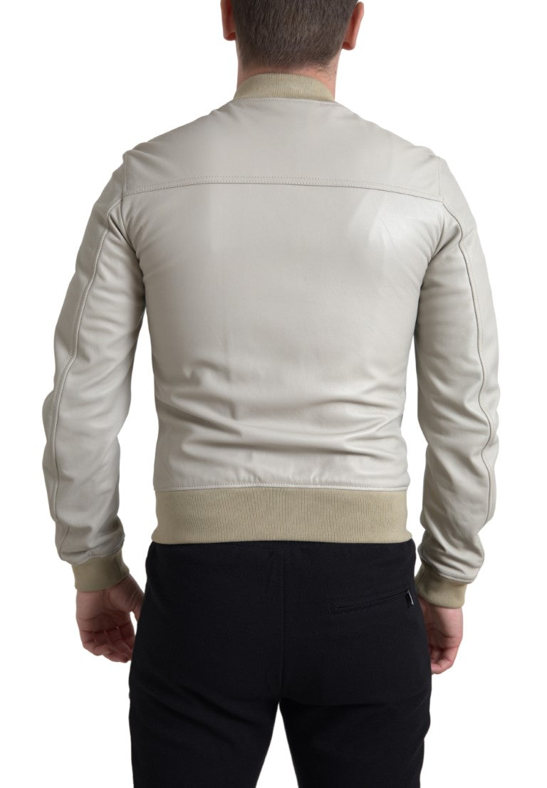 Dolce & Gabbana White Bomber for Men alternate view
