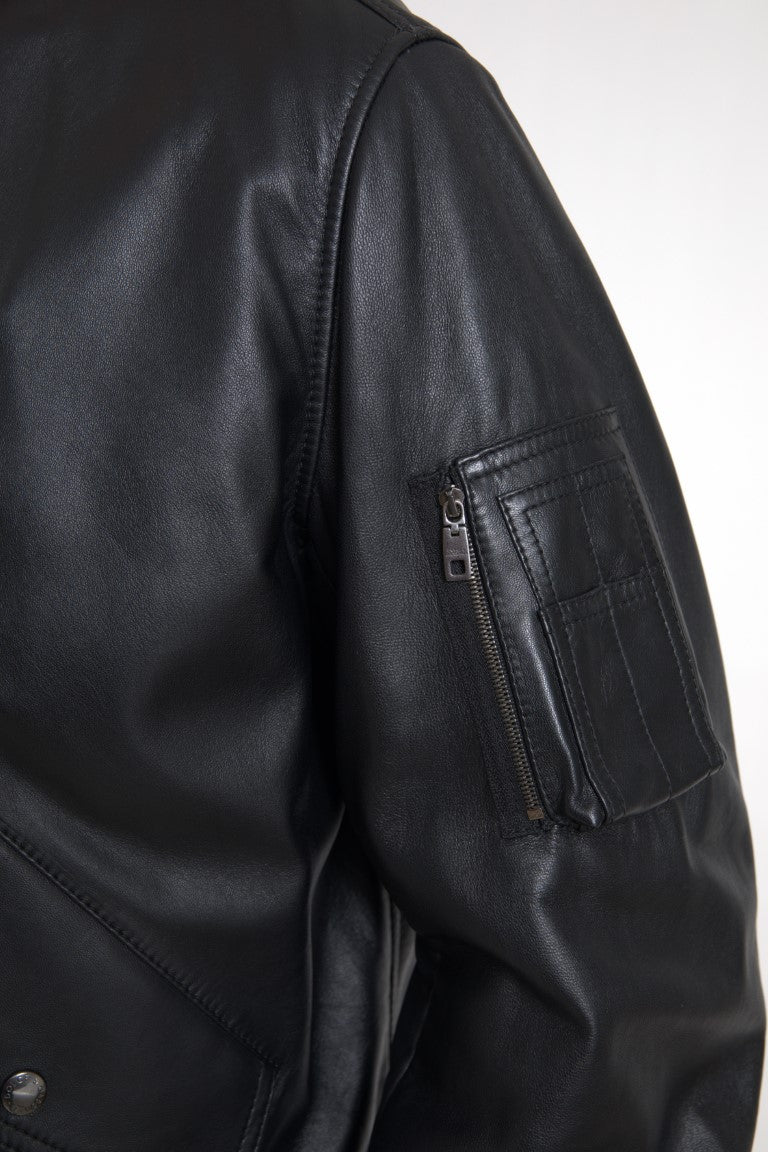 Dolce & Gabbana Black Bomber for Men alternate view