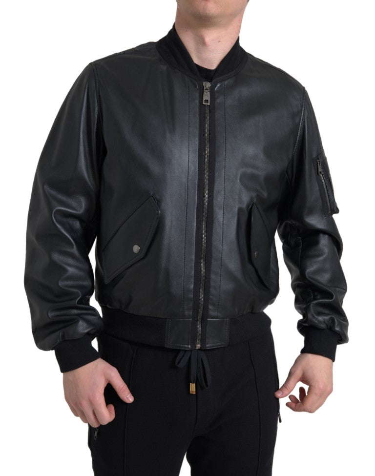 Dolce & Gabbana Black Bomber for Men
