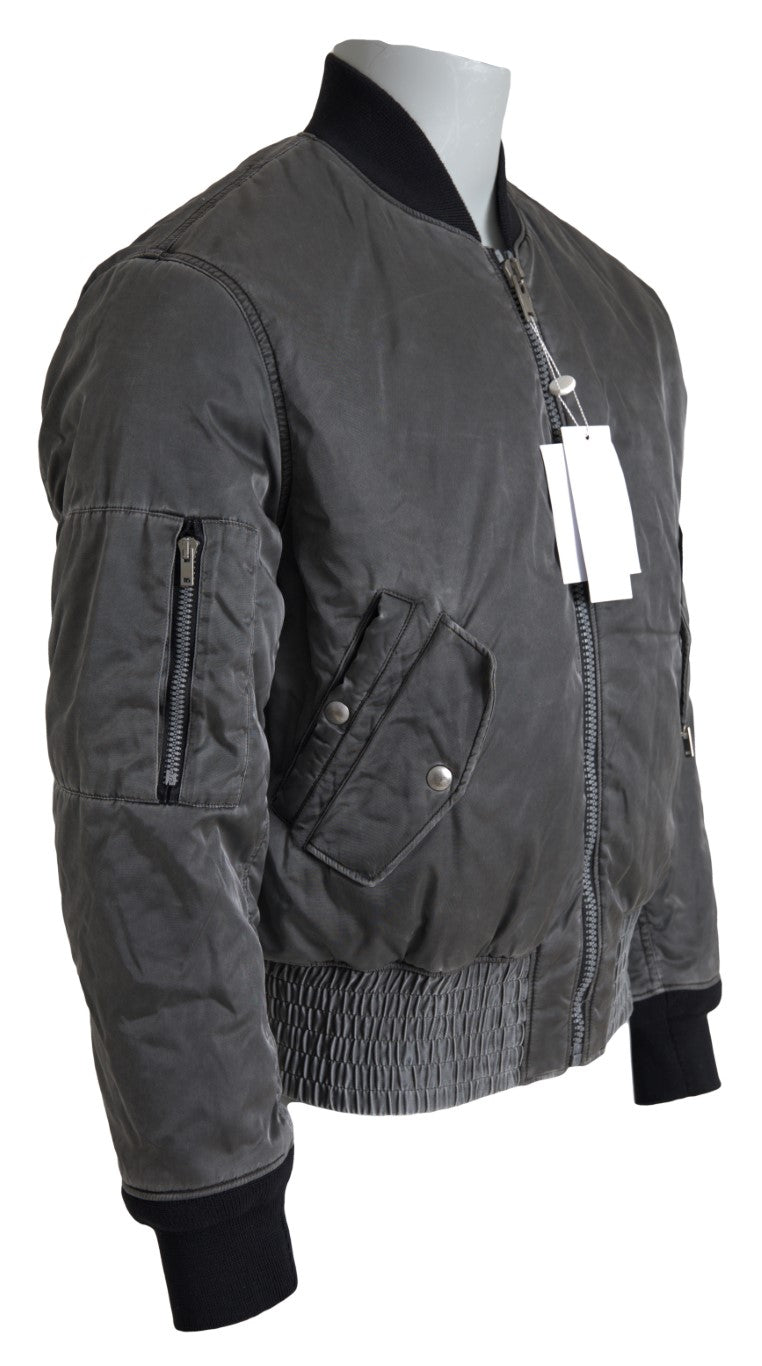 MM6 Maison Margiela Grey Bomber for Men alternate view