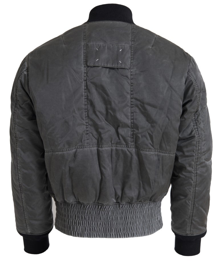 MM6 Maison Margiela Grey Bomber for Men detail view