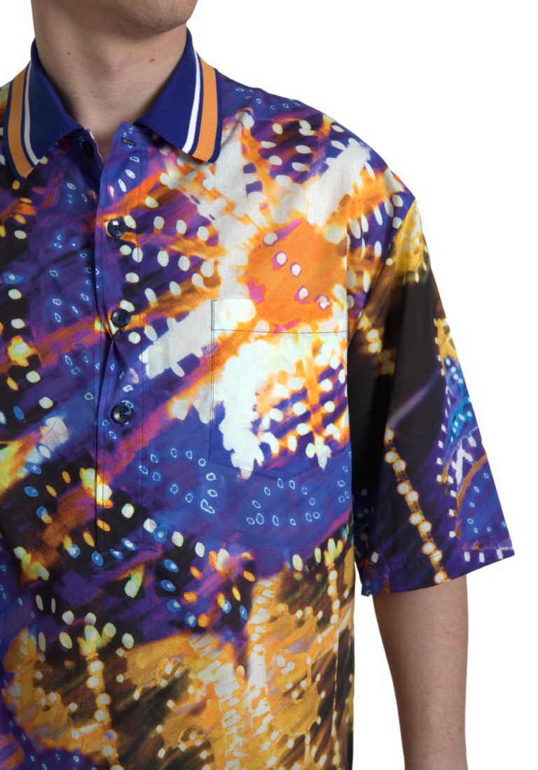 Dolce & Gabbana Multicolor Polo Shirt for Men detail view