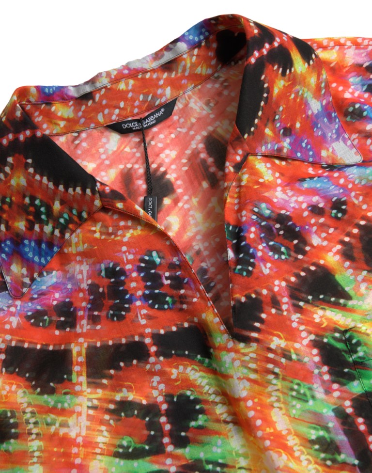 Dolce & Gabbana Multicolor Polo Shirt for Men side view