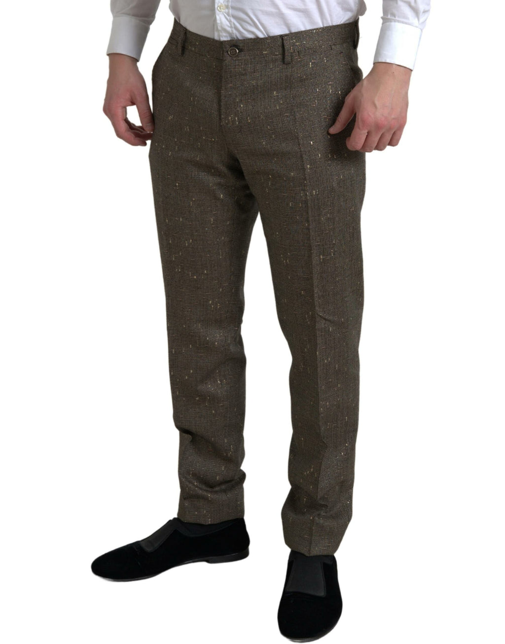 Dolce & Gabbana Brown Chino Pants for Men detail view