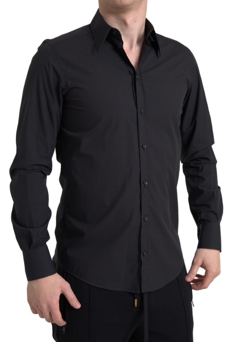Dolce & Gabbana Black Dress Shirt for Men
