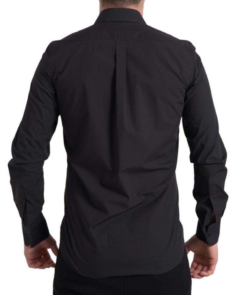 Dolce & Gabbana Black Dress Shirt for Men side view