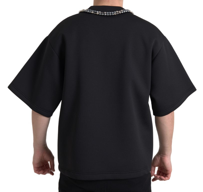 Dolce & Gabbana Black T-Shirt for Men side view