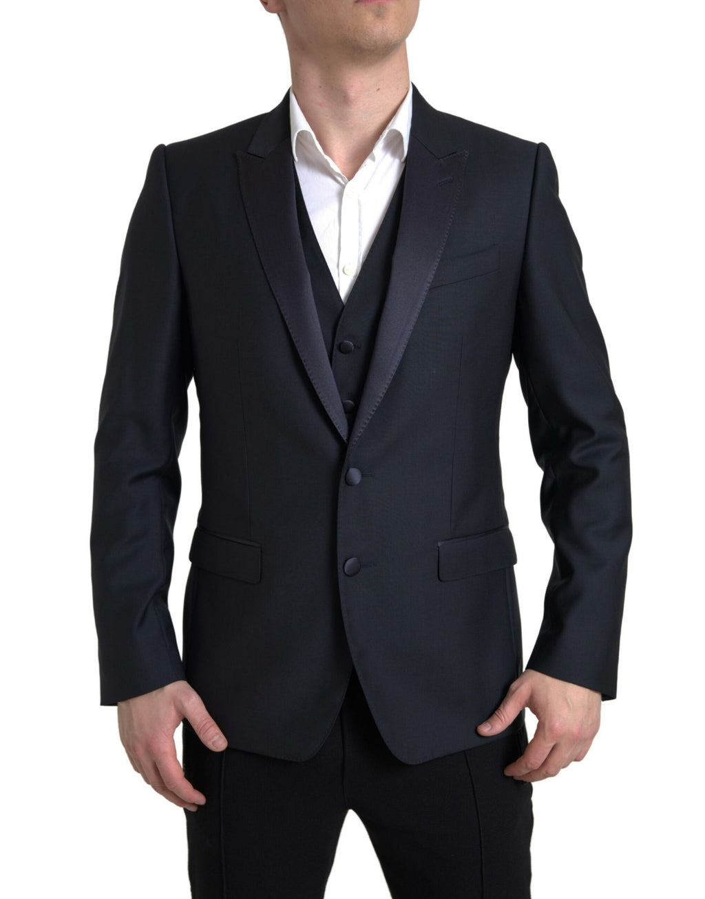 Dolce & Gabbana Blue Two Piece Suits for Men