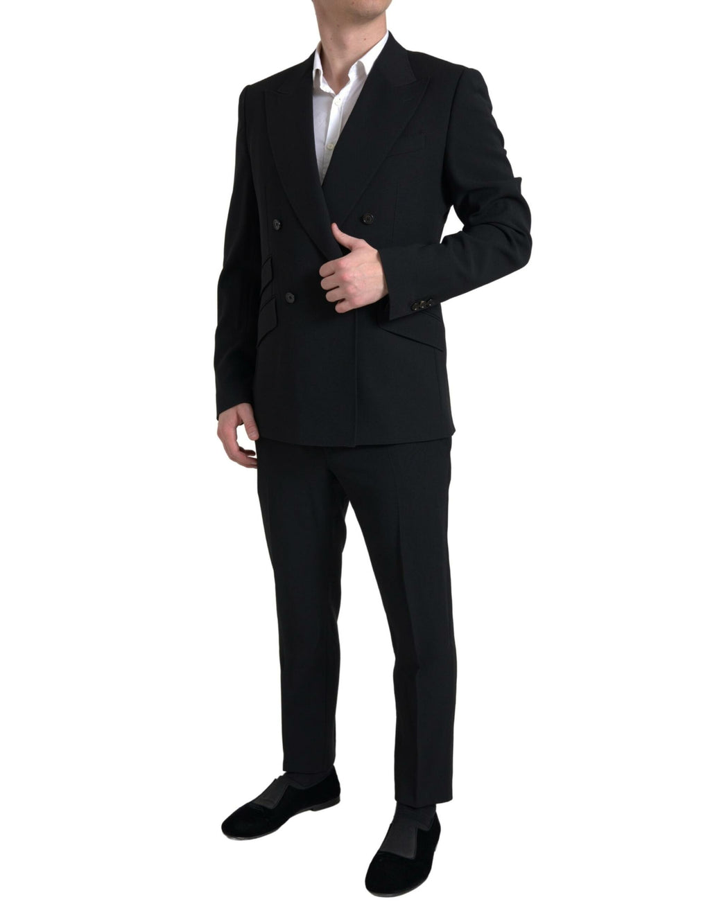 Dolce & Gabbana Black Two Piece Suits for Men