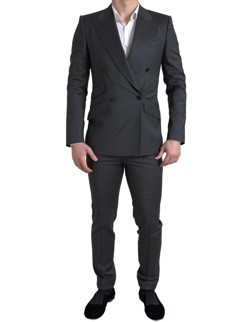 Dolce & Gabbana Grey Two Piece Suits for Men