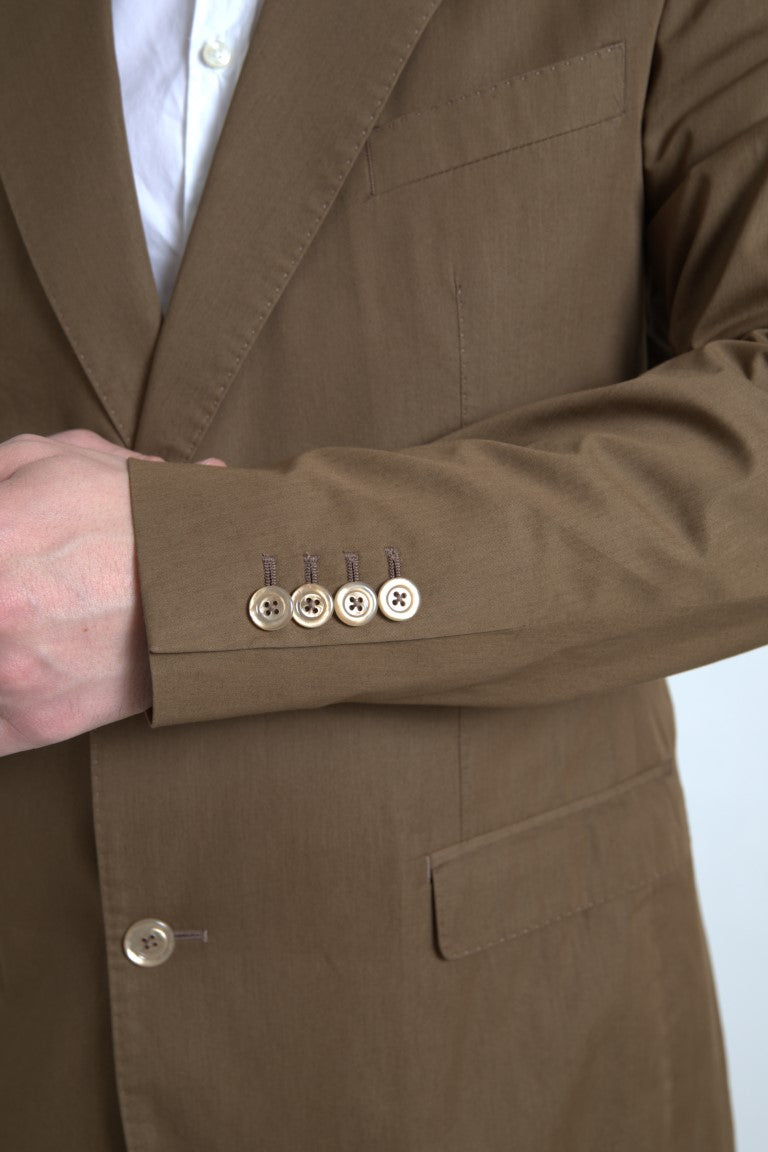 Dolce & Gabbana Brown Two Piece Suits for Men side view