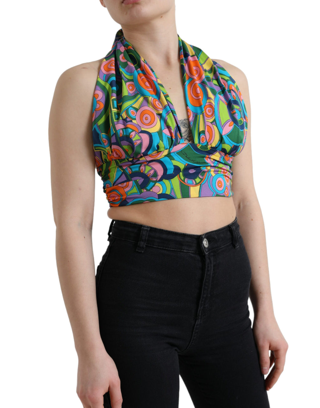 Dolce & Gabbana Multicolor Sleeveless T-Shirt for Women alternate view