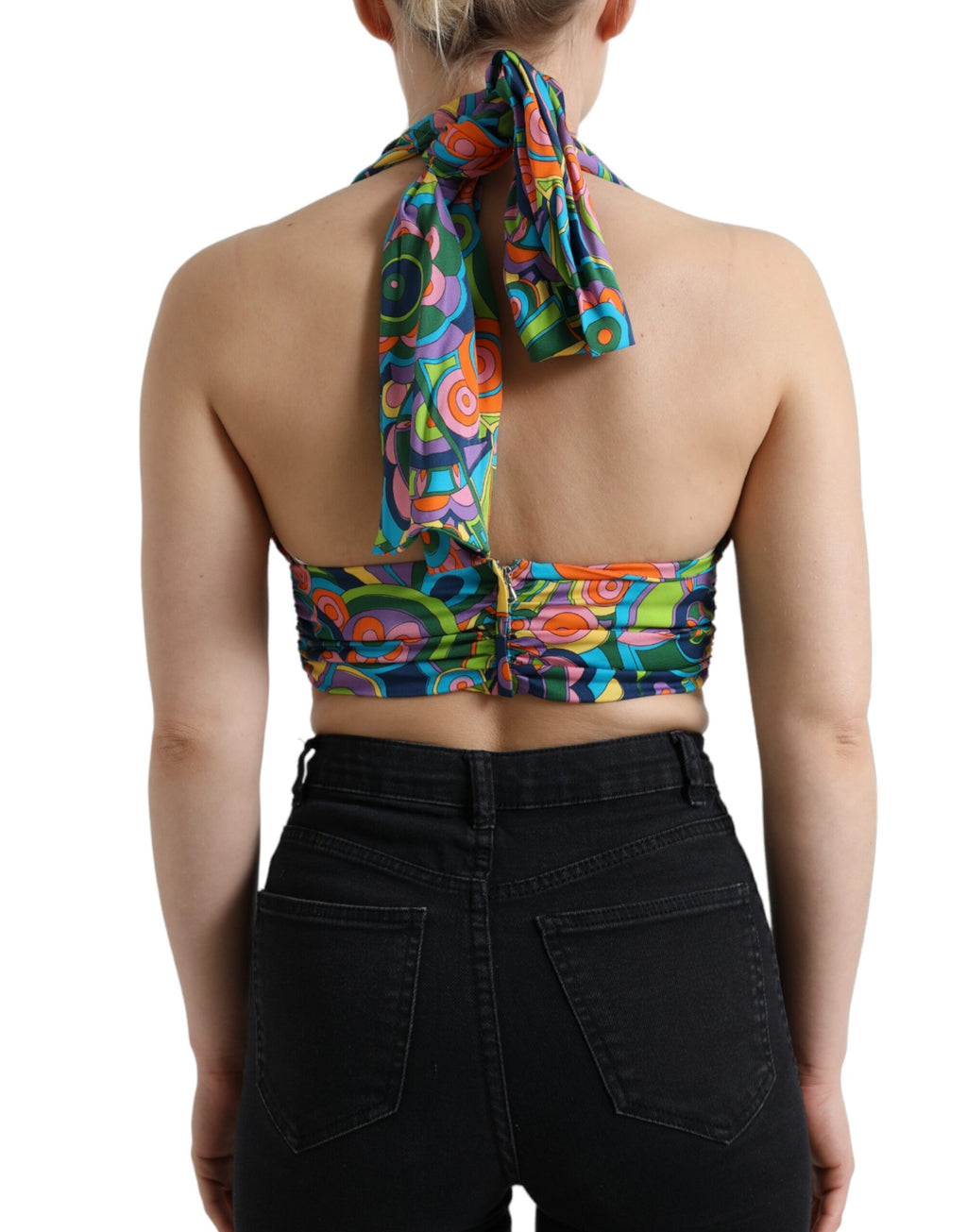 Dolce & Gabbana Multicolor Sleeveless T-Shirt for Women detail view