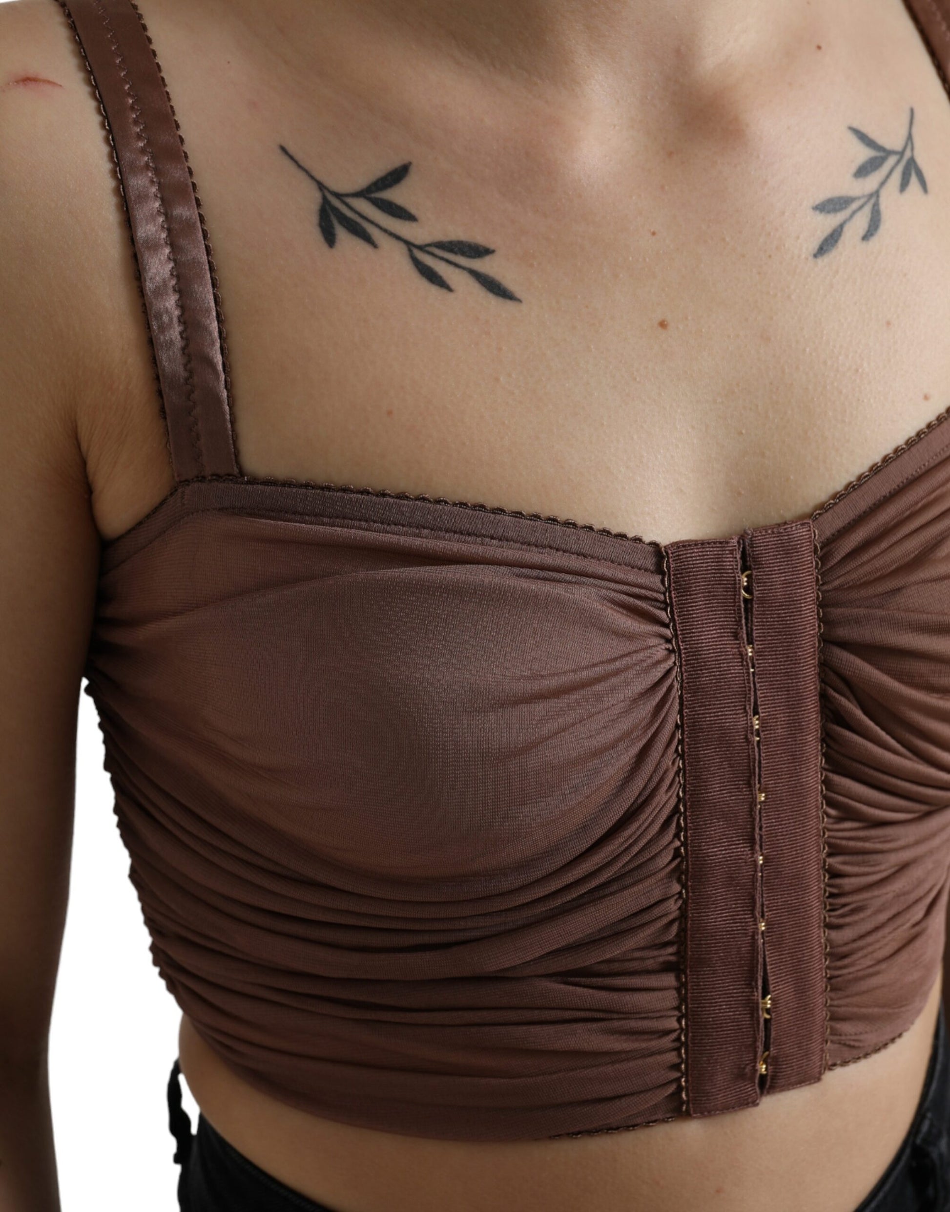 Dolce & Gabbana Brown Sleeveless T-Shirt for Women additional view