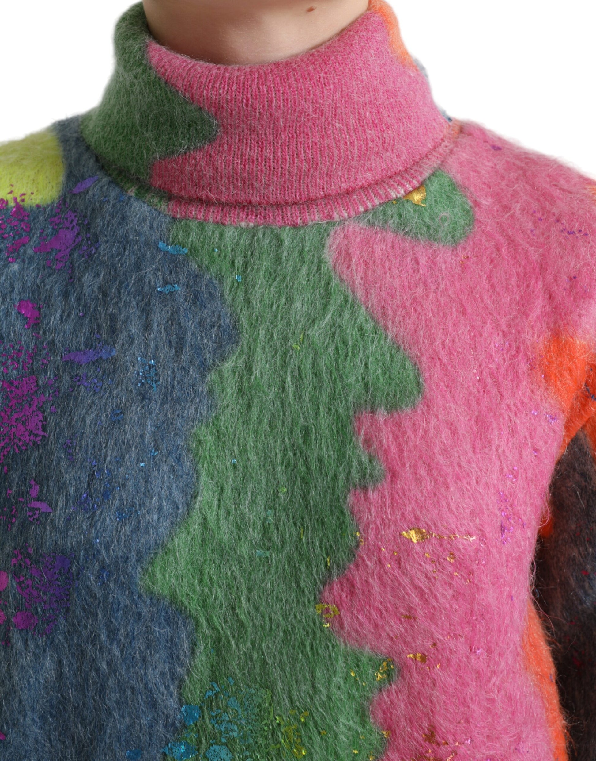 Dolce & Gabbana Multicolor Turtleneck for Women side view