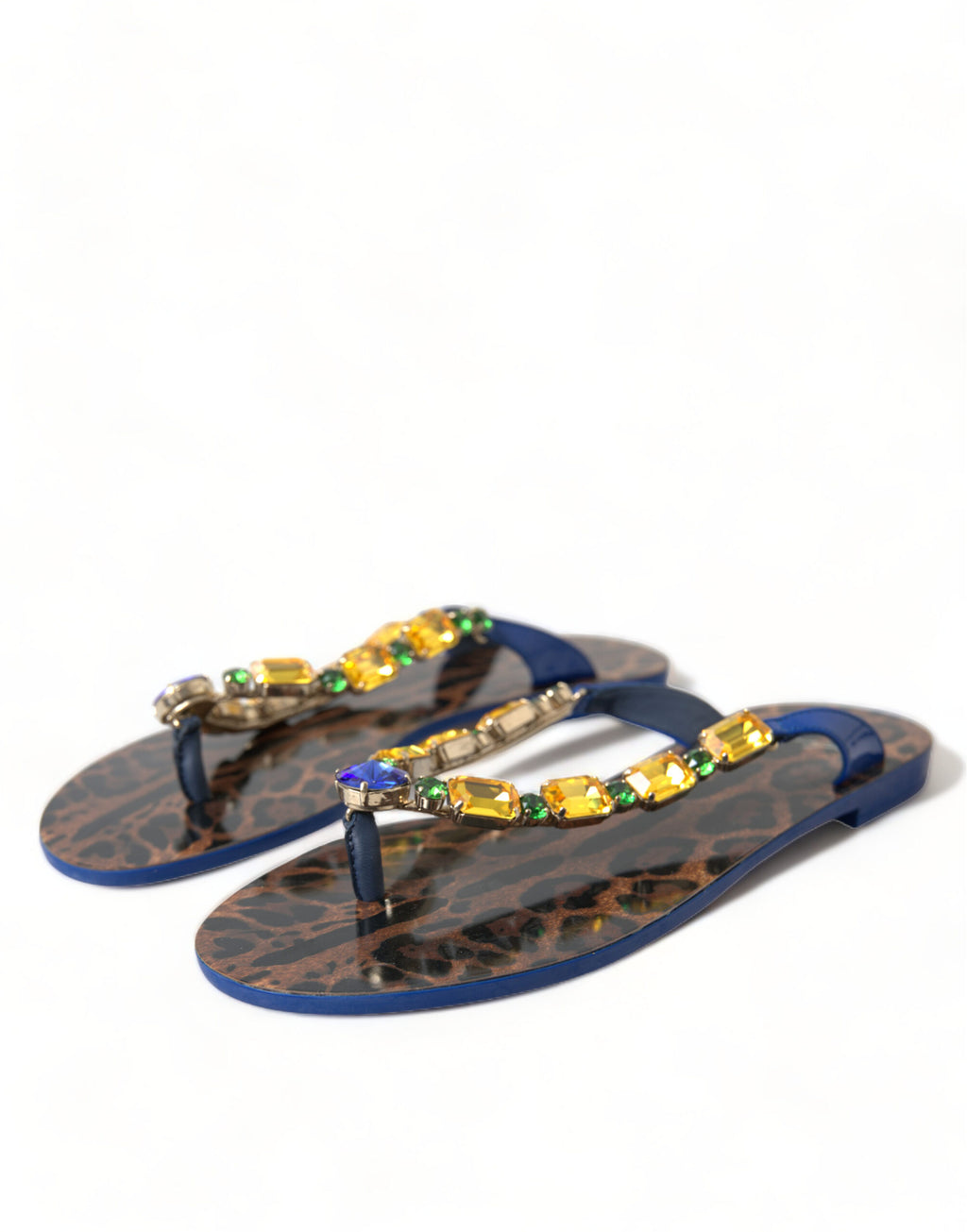 Dolce & Gabbana Blue Slides for Women detail view