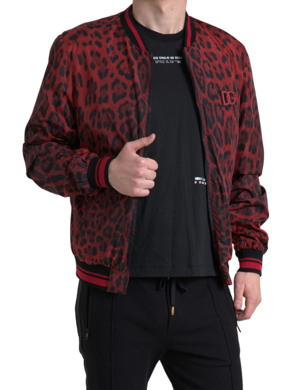 Dolce & Gabbana Red Bomber for Men alternate view