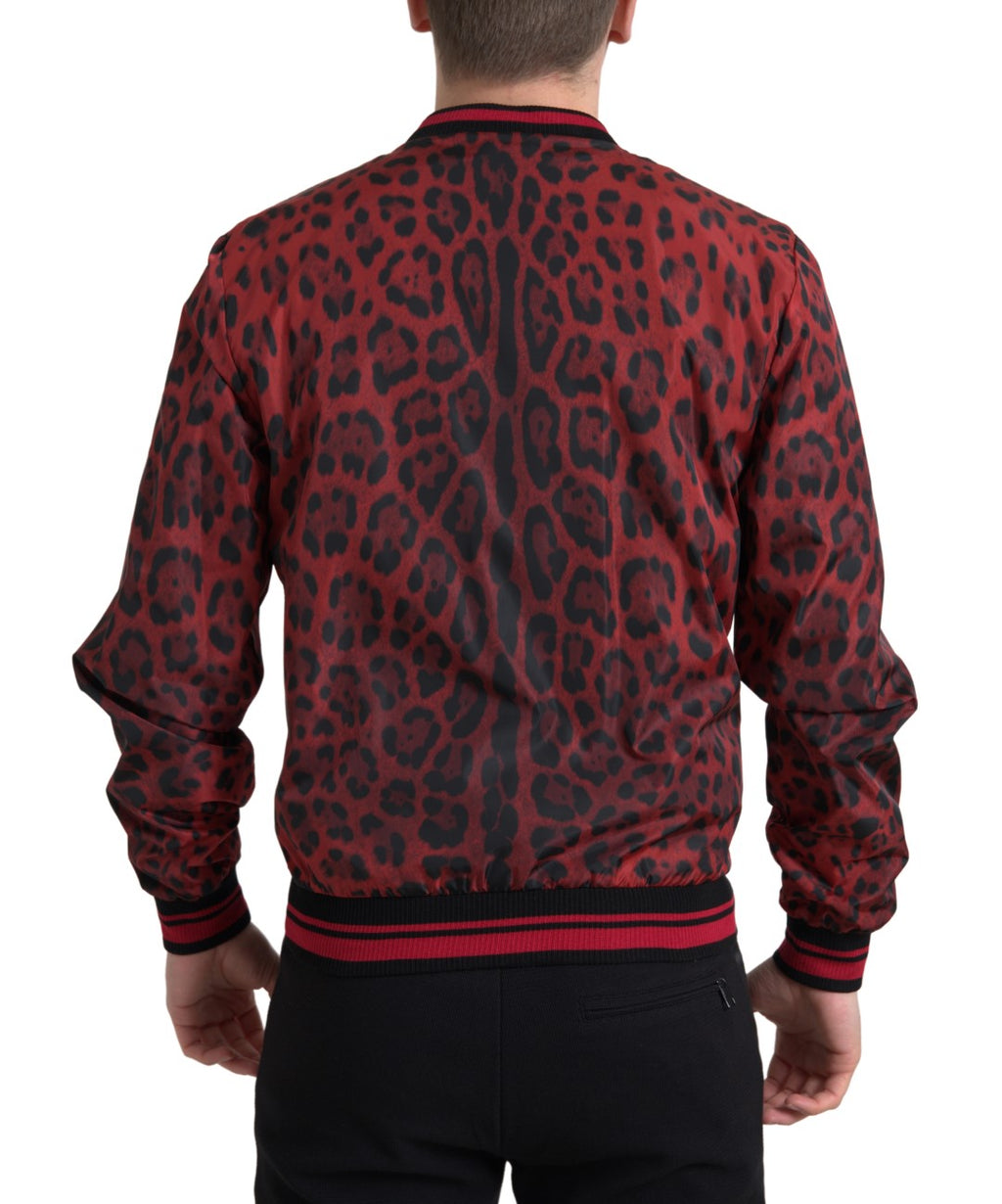 Dolce & Gabbana Red Bomber for Men side view