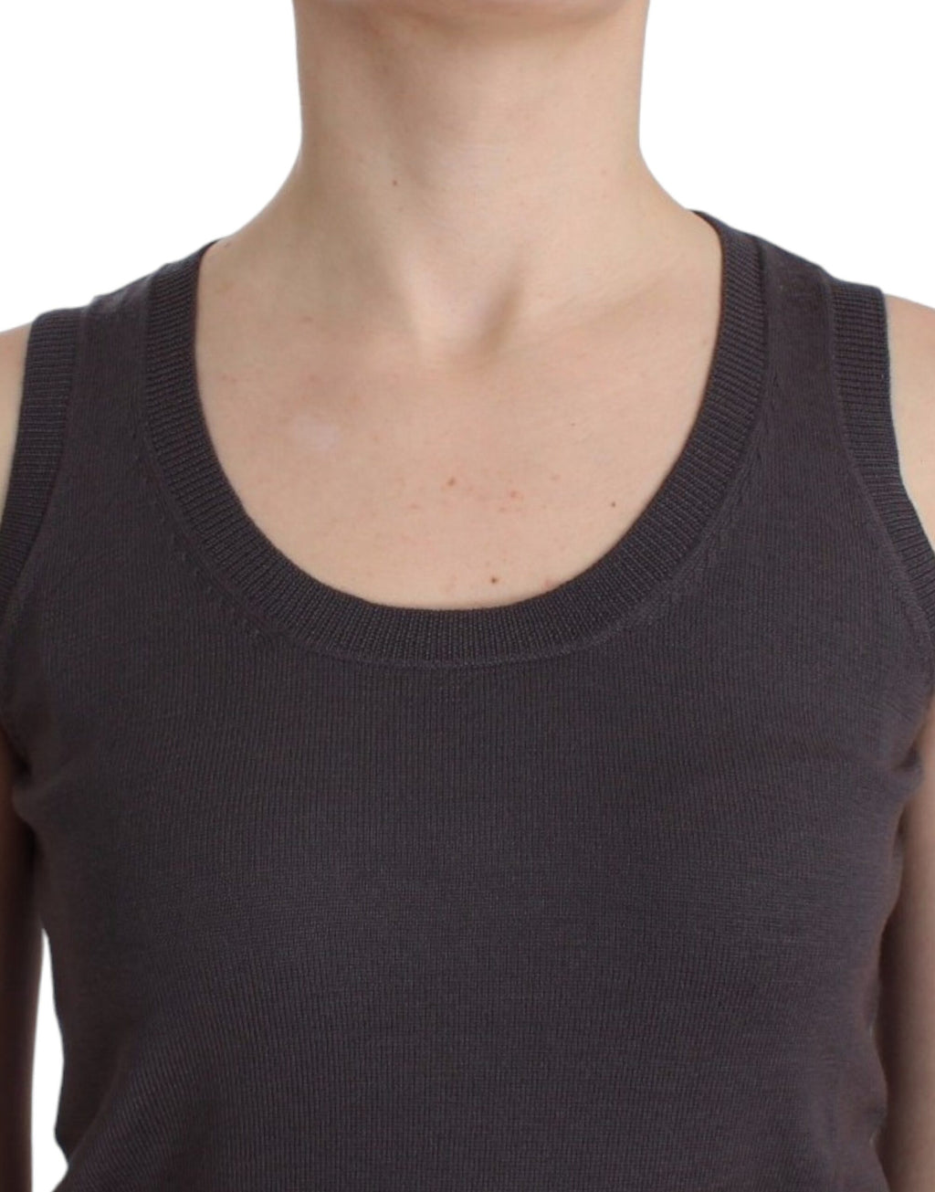 John Galliano Brown Sleeveless T-Shirt for Women additional view