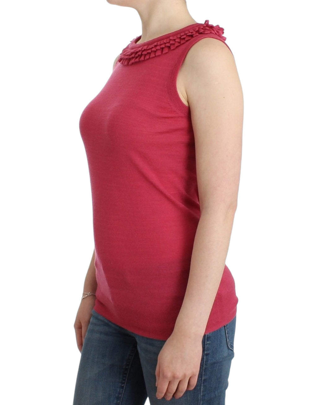 John Galliano Pink Sleeveless T-Shirt for Women alternate view