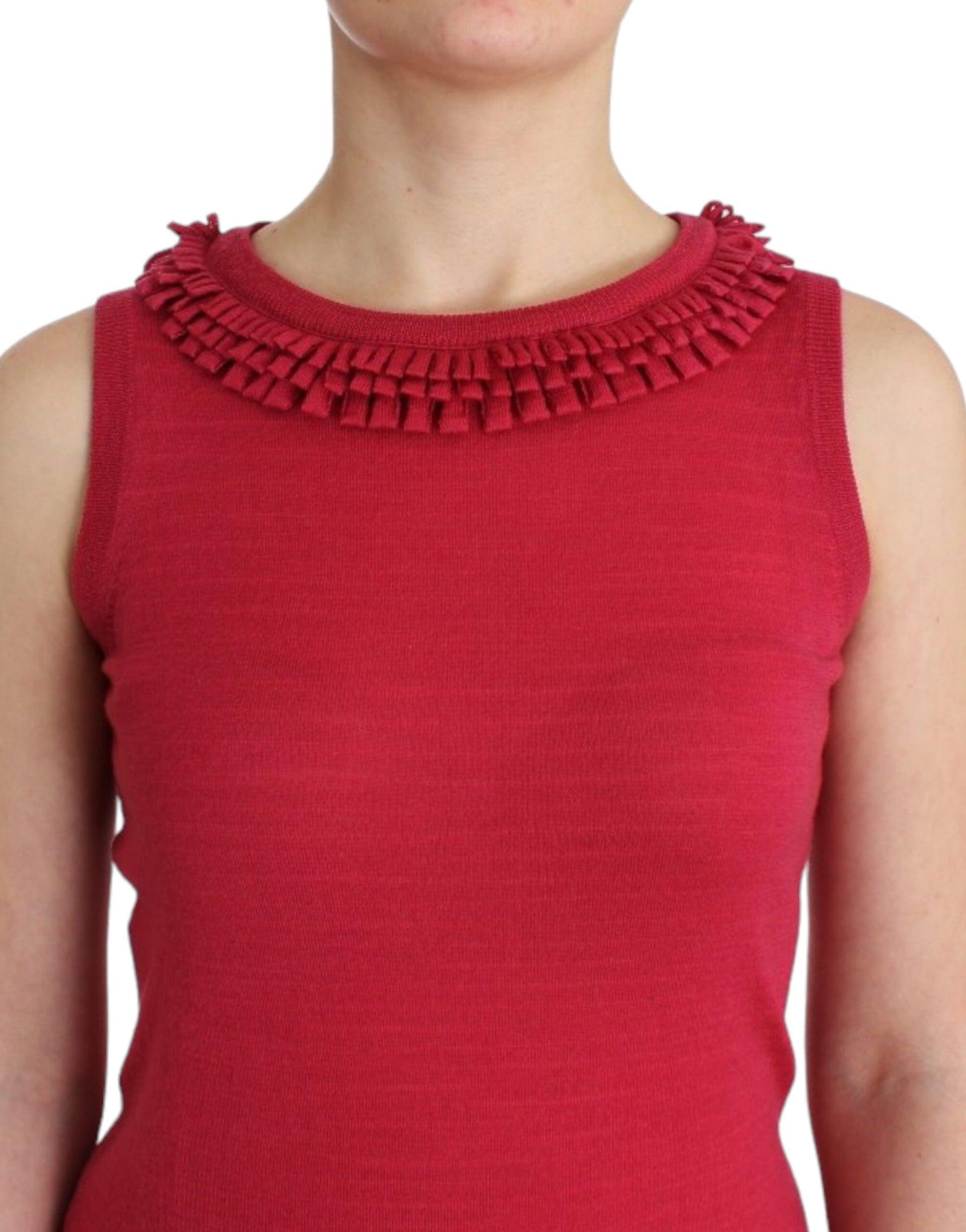 John Galliano Pink Sleeveless T-Shirt for Women additional view