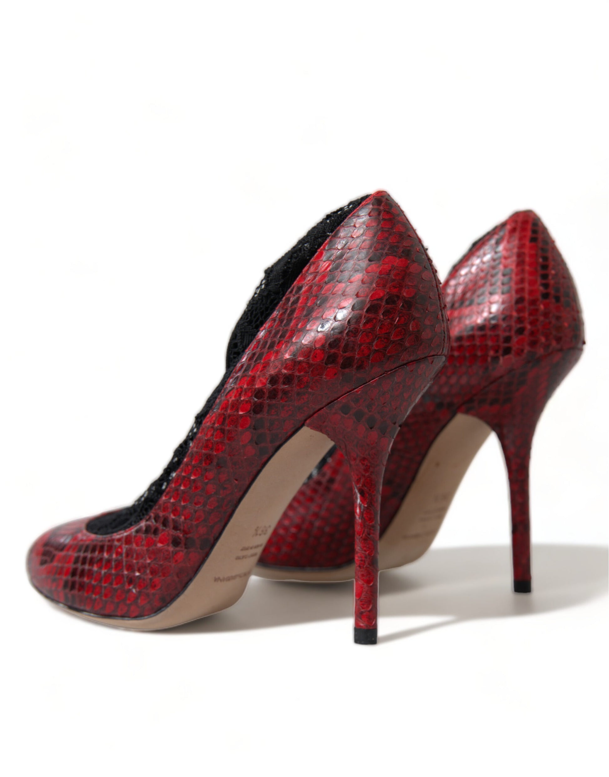 Dolce & Gabbana Red High Heel for Women side view