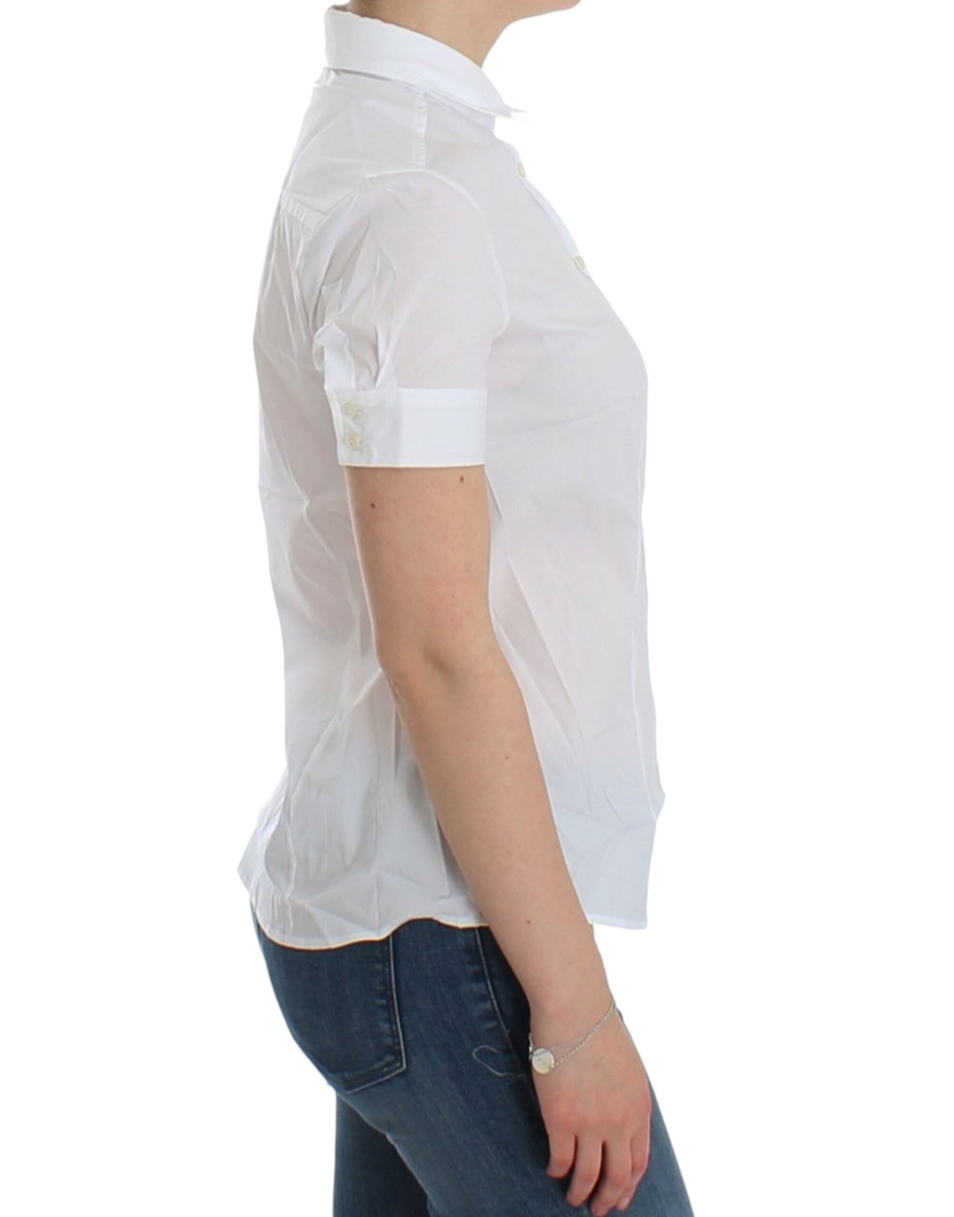 John Galliano White Shortsleeve for Women side view
