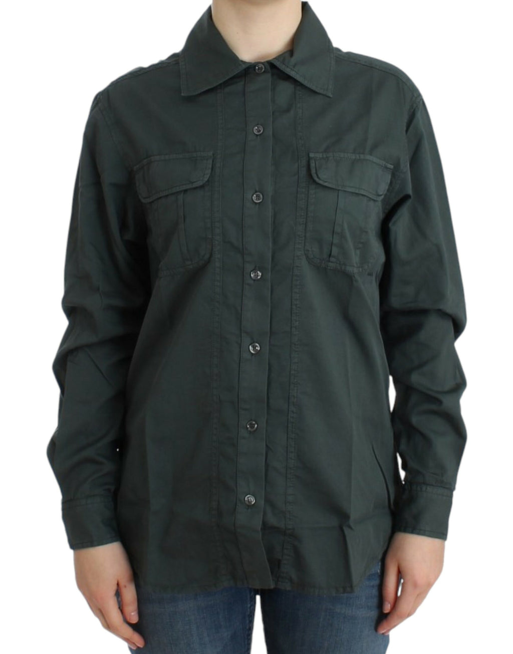 Chemise boutonnée Cavalli grise