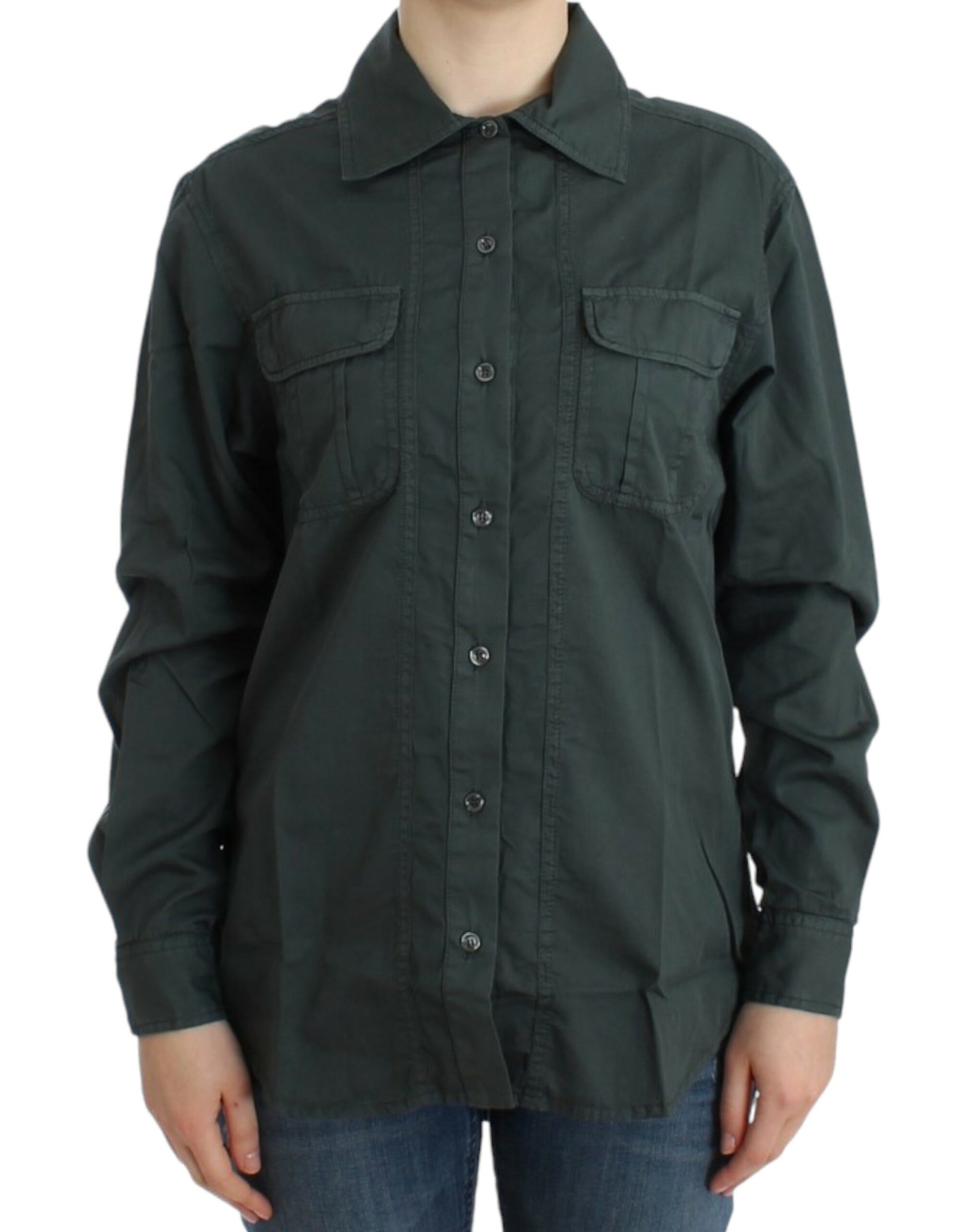 Chemise boutonnée Cavalli grise