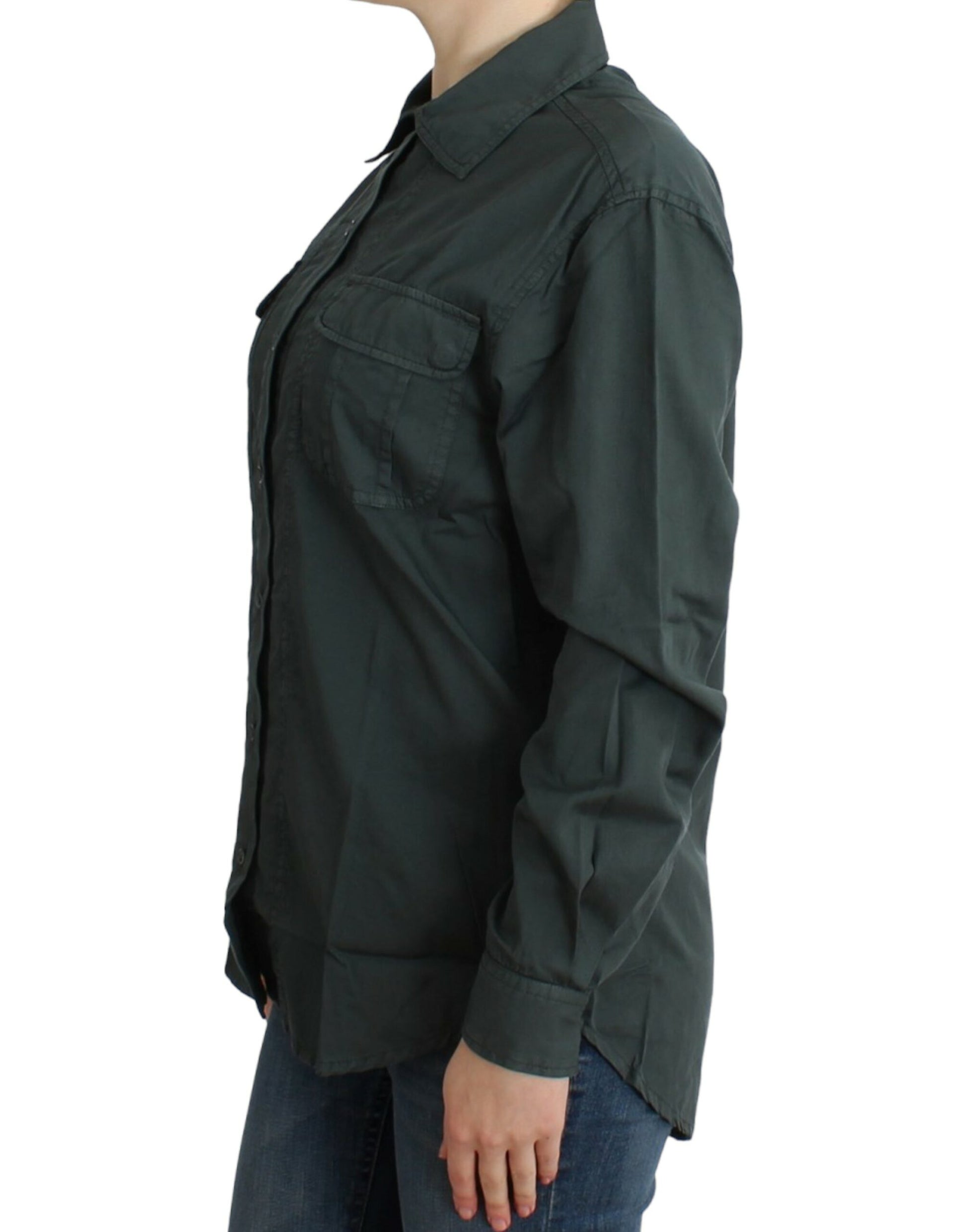 Chemise boutonnée Cavalli grise
