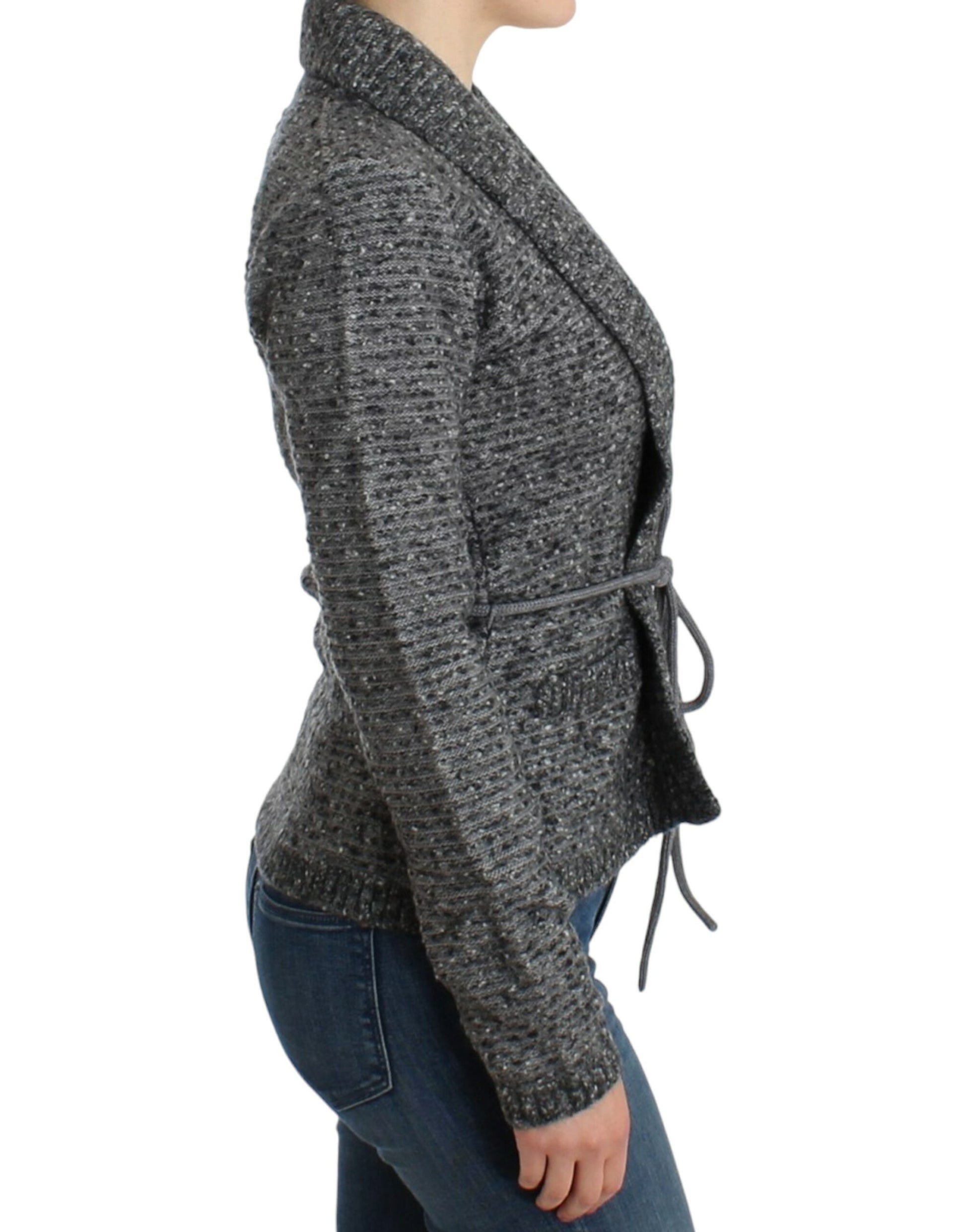 Cavalli Grey Cardigan for Women side view