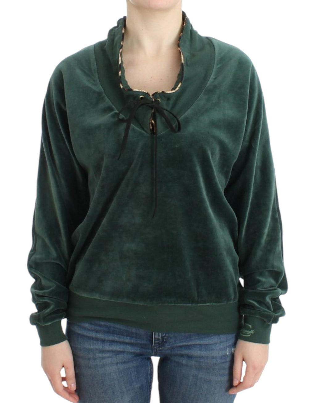 Cavalli Green Sweatshirt for Women