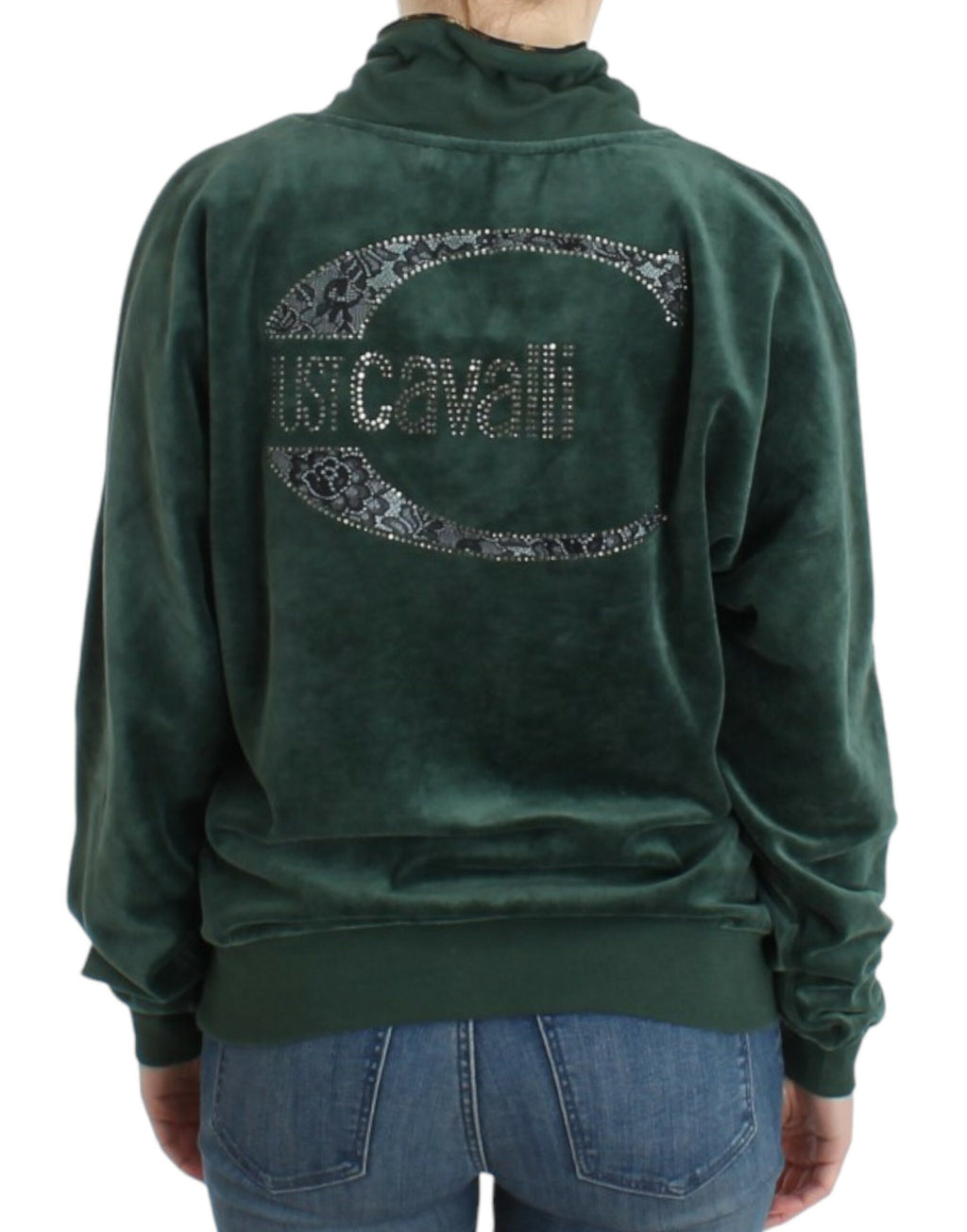 Cavalli Green Sweatshirt for Women detail view