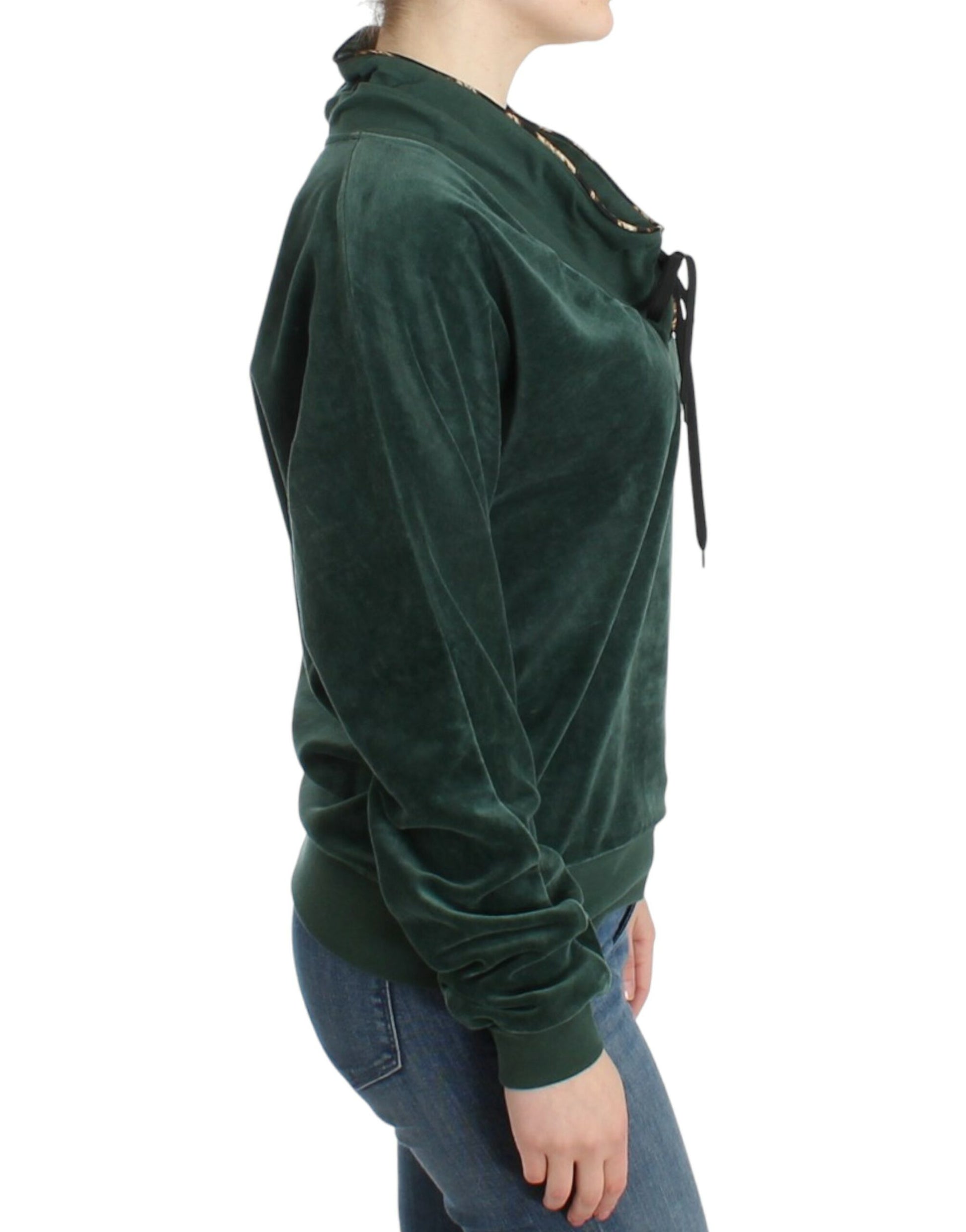 Cavalli Green Sweatshirt for Women side view