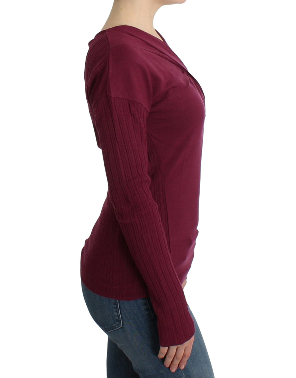 Cavalli Purple Sweatshirt for Women side view