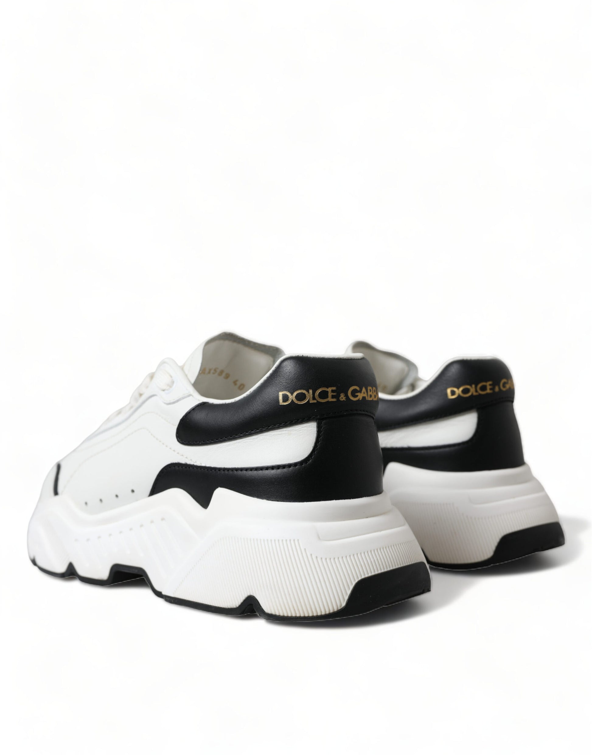 Chaussures Dolce & Gabbana Daymaster basses blanches et noires