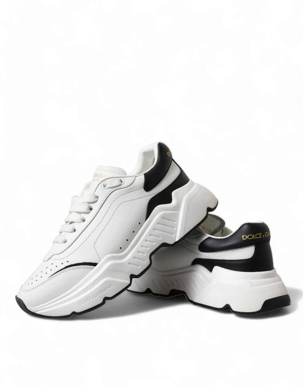 Chaussures Dolce & Gabbana Daymaster basses blanches et noires