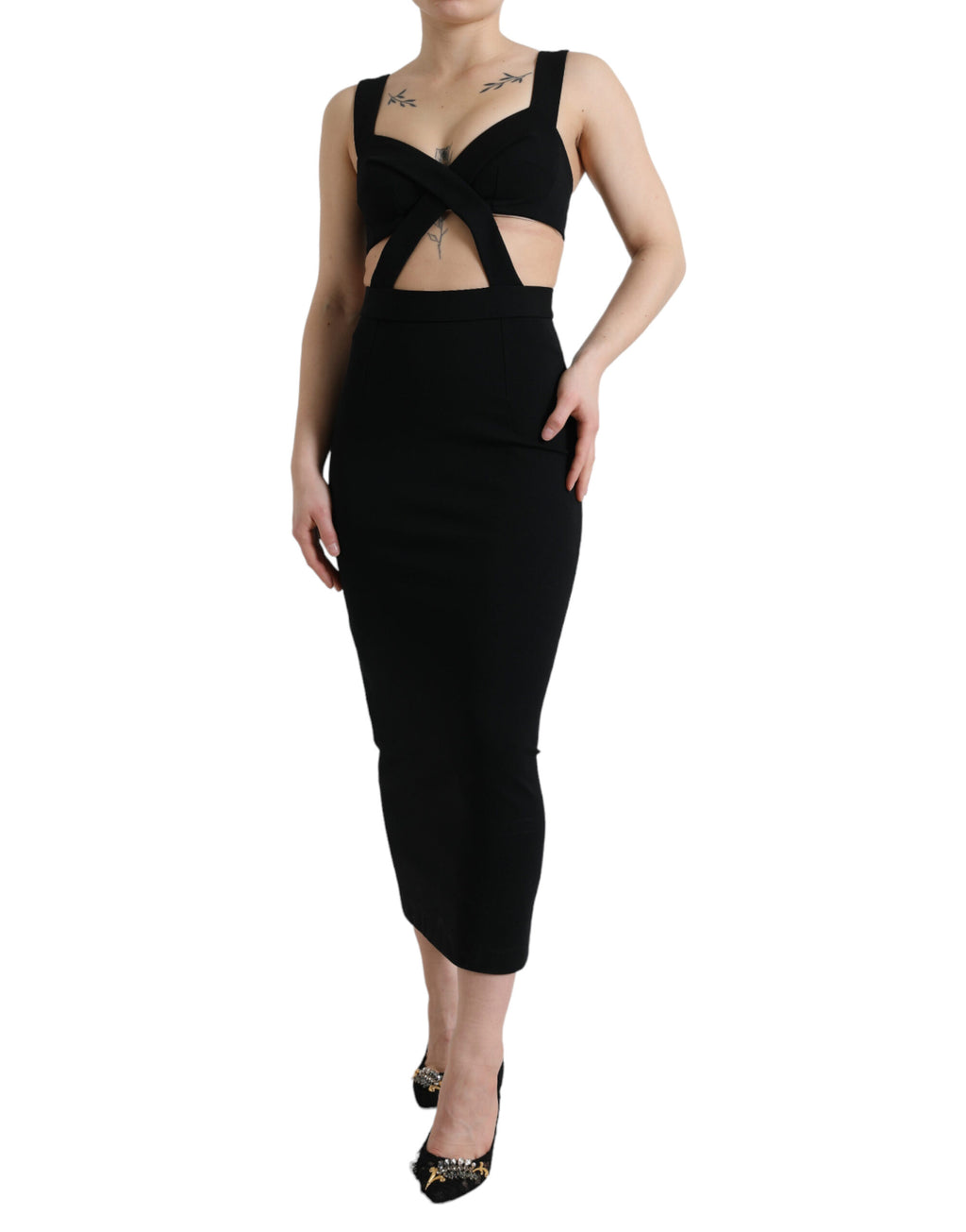 Dolce & Gabbana Black Midi Dress for Women