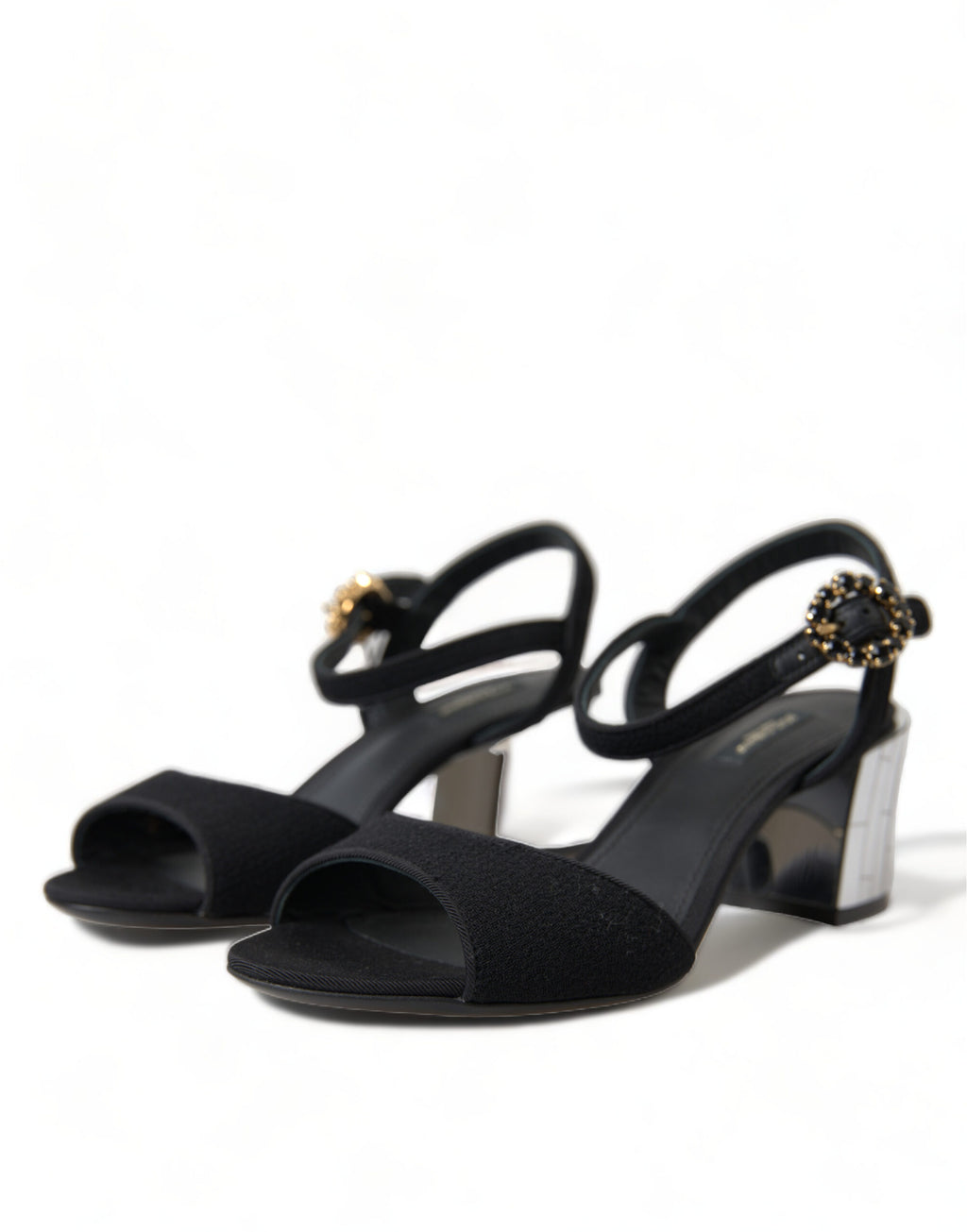 Dolce & Gabbana Black Strap Ons for Women side view