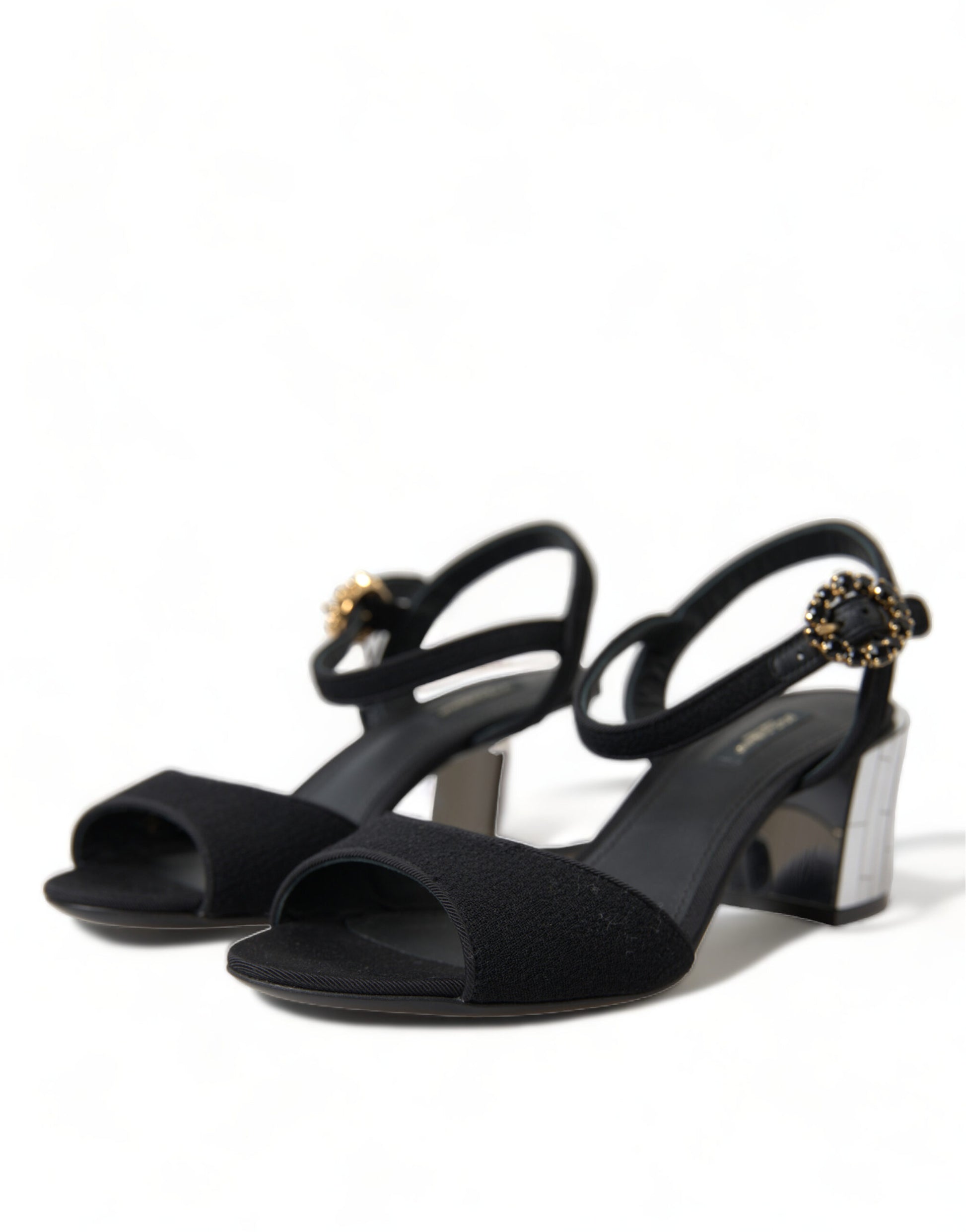Dolce & Gabbana Black Strap Ons for Women side view