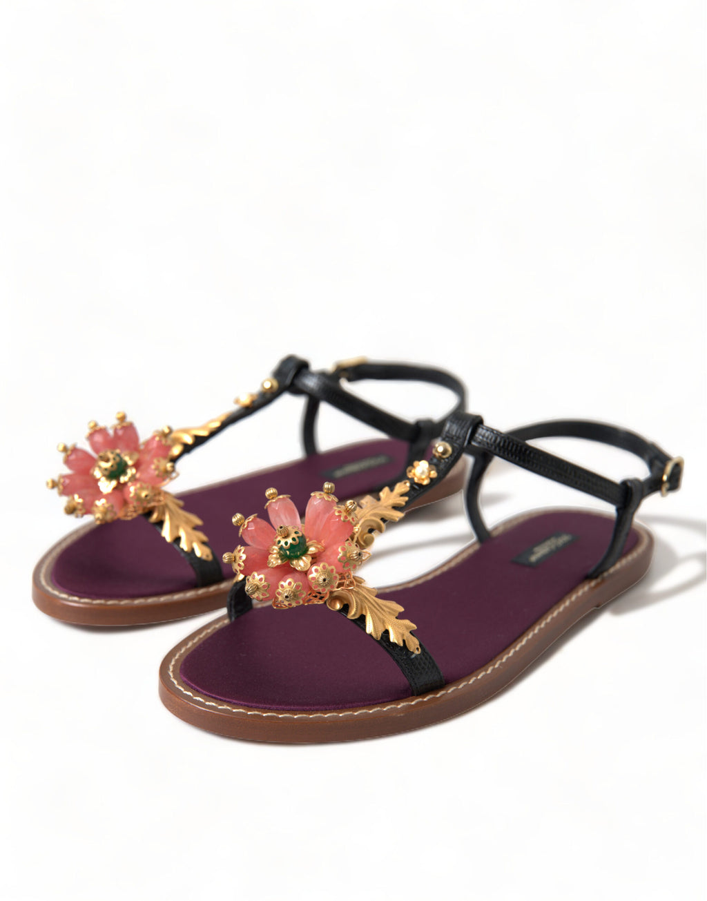 Dolce & Gabbana Black Flat for Women detail view