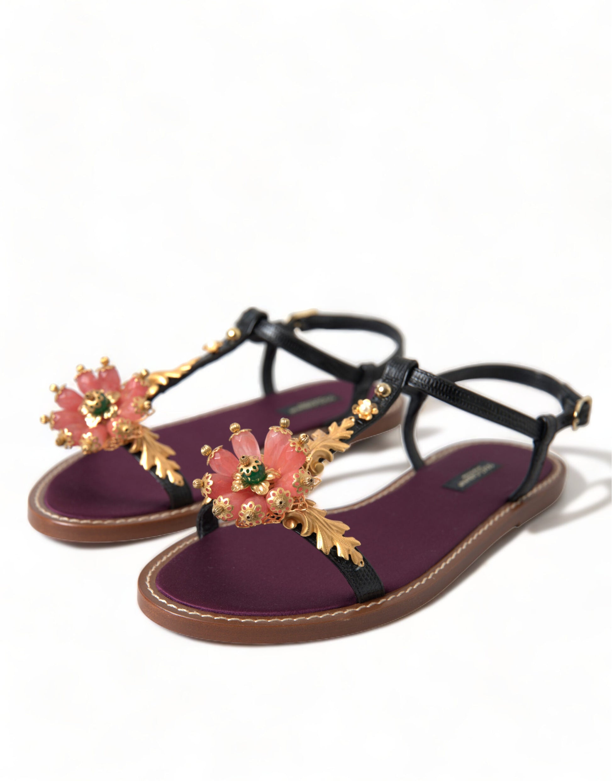 Dolce & Gabbana Black Flat for Women detail view