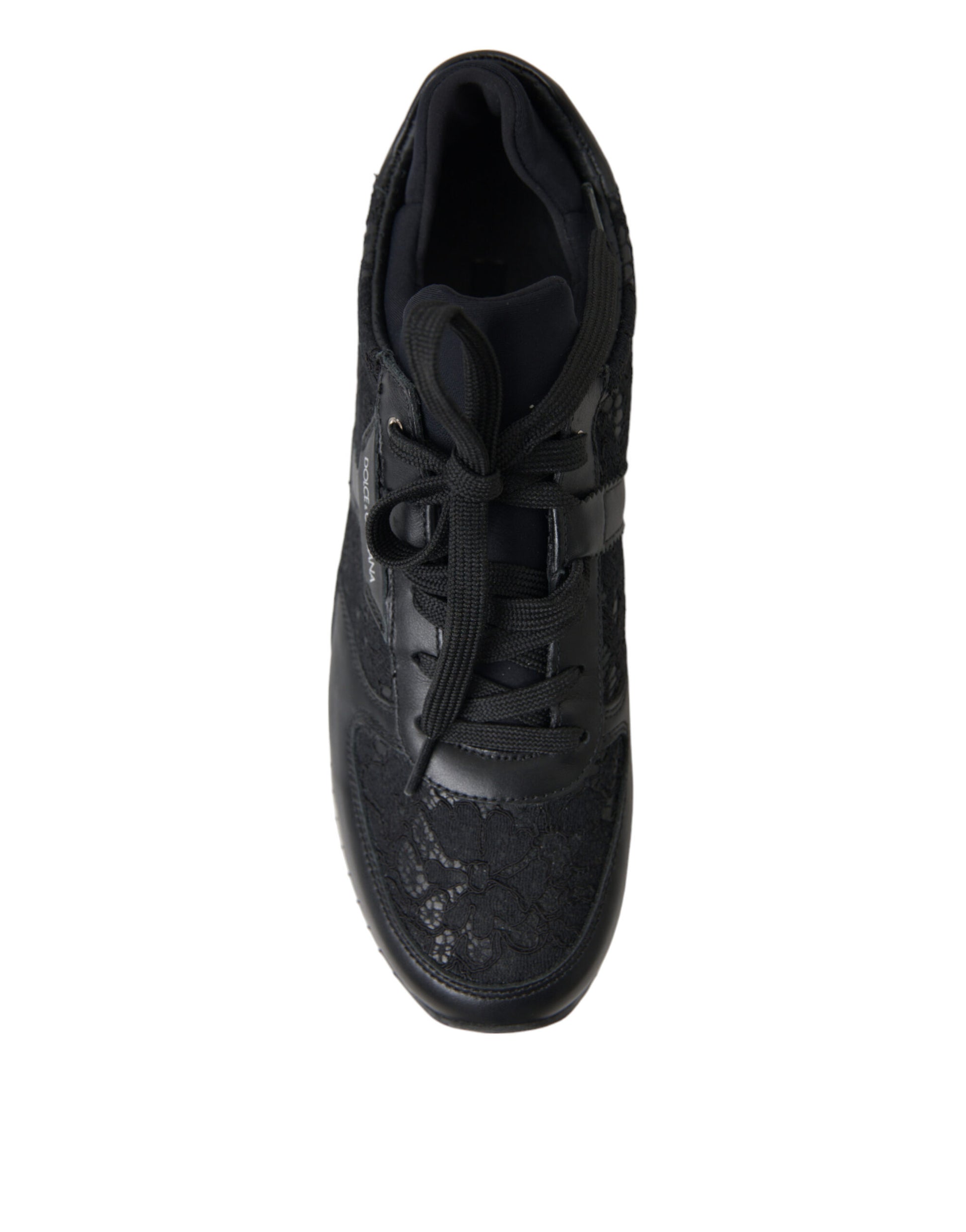 Dolce & Gabbana Black Low Top Sneakers for Women detail view